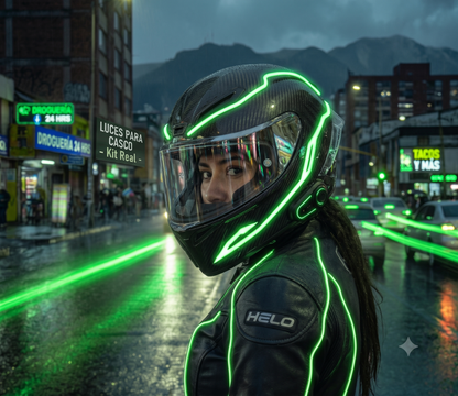 NUEVAS LUCES TRON-ULTRA PARA CASCO DE MOTO
