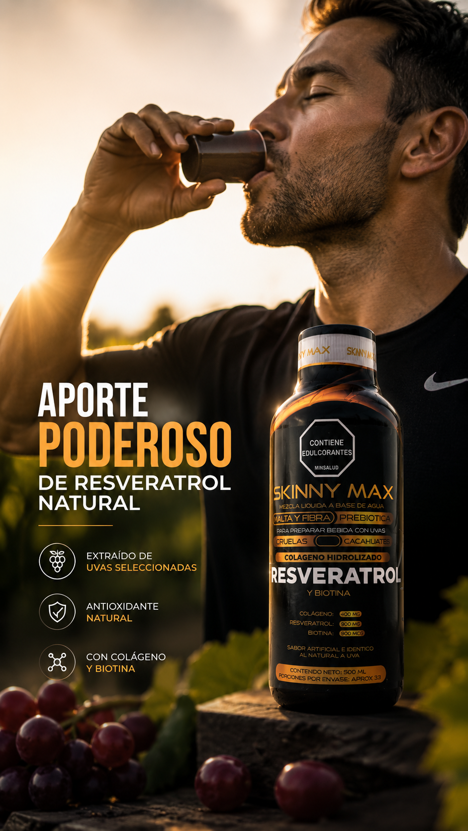 SKINNY MAX - RESVERATROL LÍQUIDO