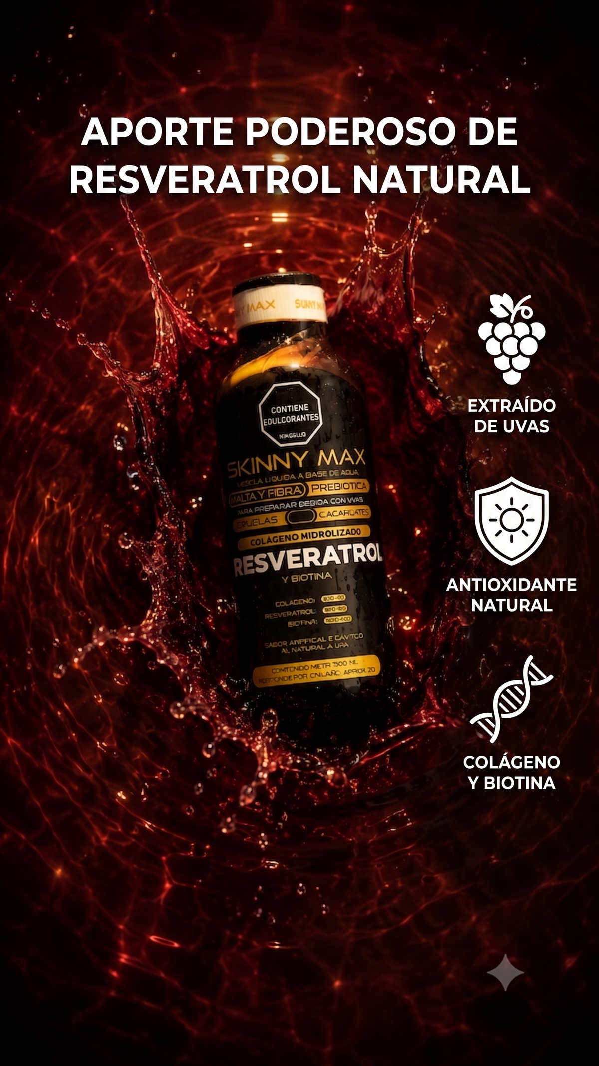 SKINNY MAX - RESVERATROL LÍQUIDO