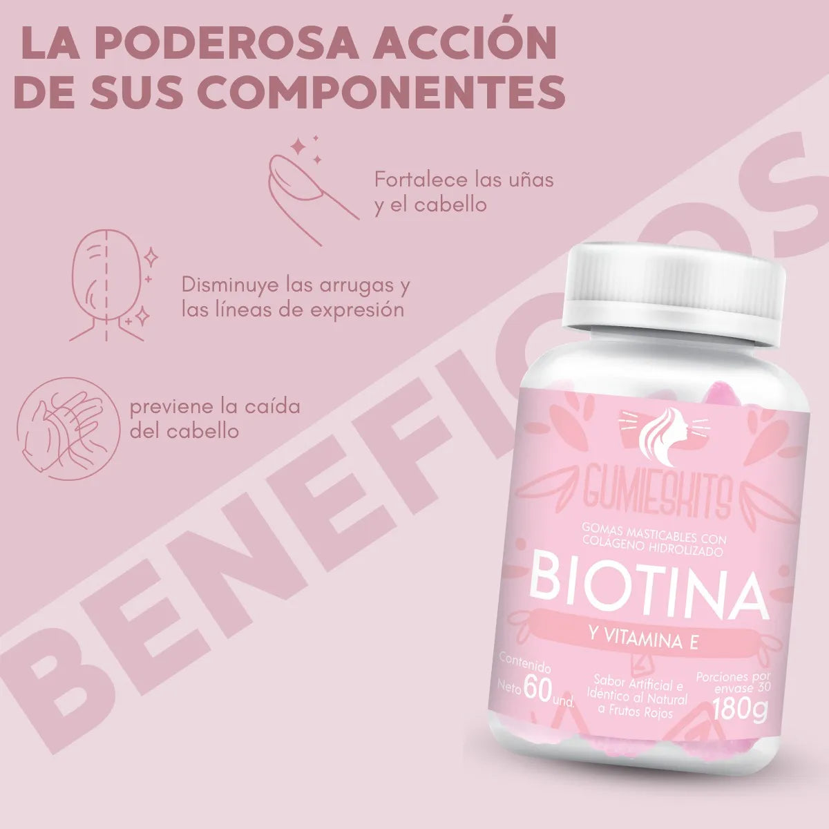 GOMAS DE BIOTINA