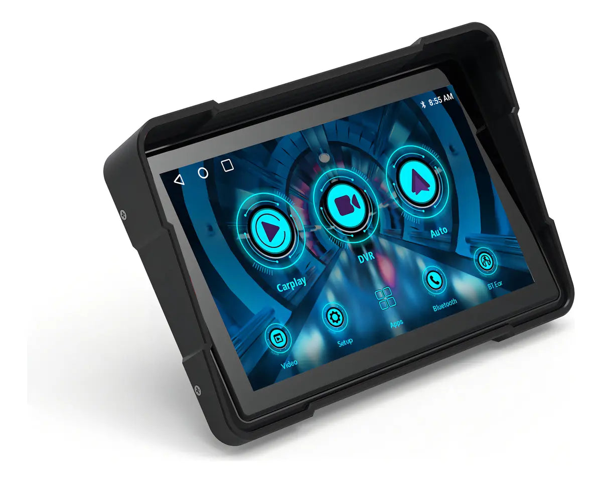 PANTALLA TÁCTIL INTELIGENTE PARA MOTO (CARPLAY & ANDROID AUTO) - IMPERMEABLE Y ANTIRROBO