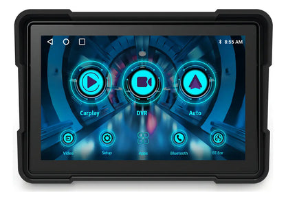 PANTALLA TÁCTIL INTELIGENTE PARA MOTO (CARPLAY & ANDROID AUTO) - IMPERMEABLE Y ANTIRROBO