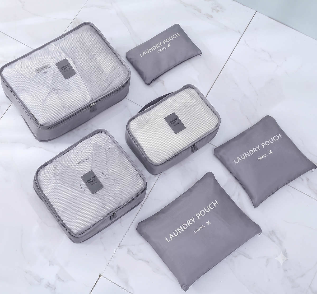 Combo Viajero Definitivo: Bolso Plegable + Set de Organizadores Premium