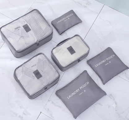 Combo Viajero Definitivo: Bolso Plegable + Set de Organizadores Premium