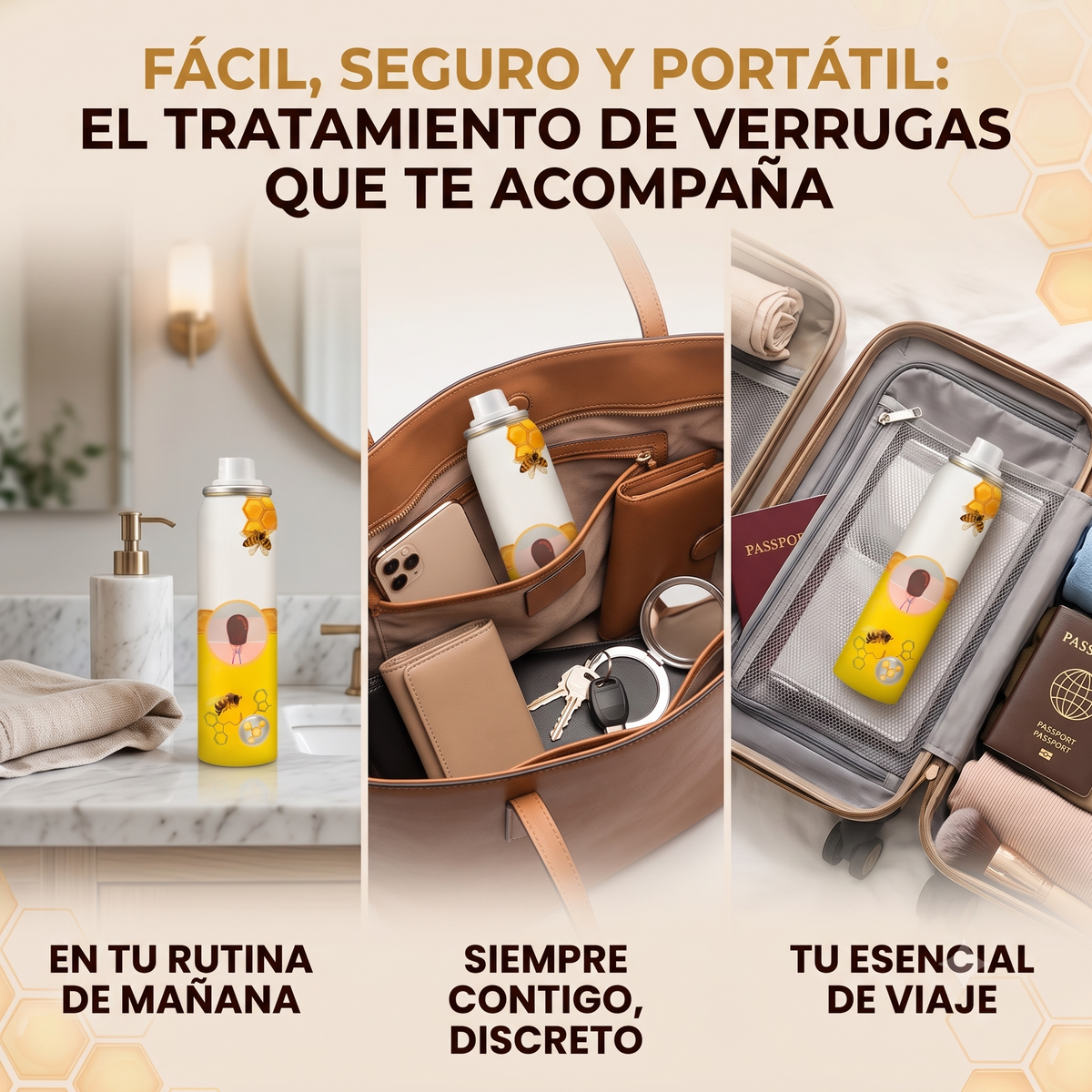 SPRAY TAG RECEDE, PIEL SIN VERRUGAS