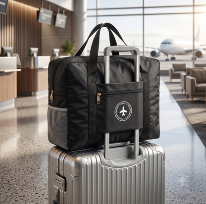 Combo Viajero Definitivo: Bolso Plegable + Set de Organizadores Premium