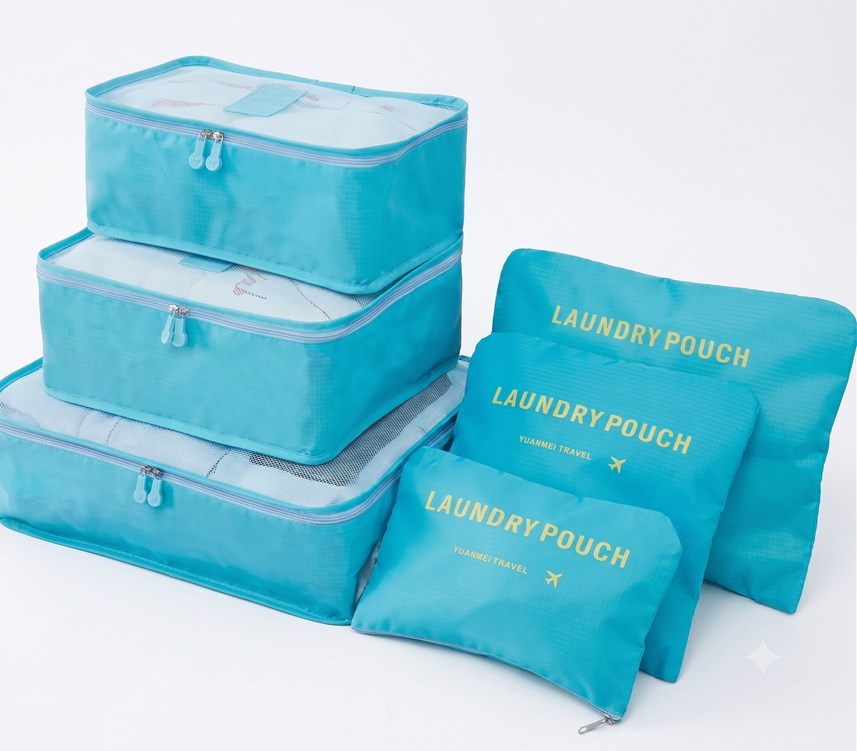 Combo Viajero Definitivo: Bolso Plegable + Set de Organizadores Premium