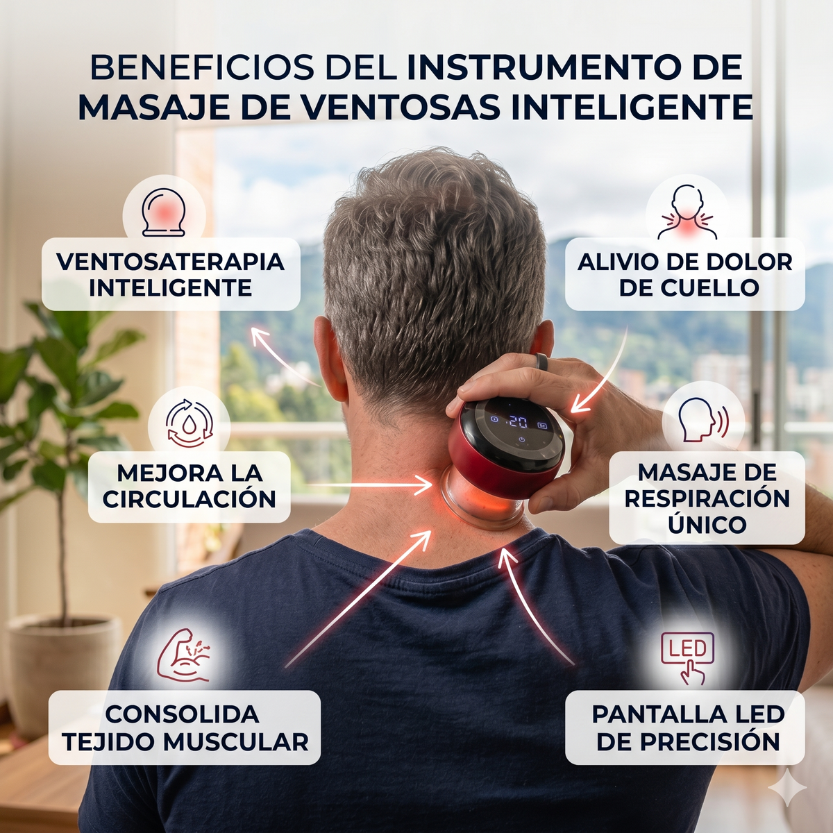 INTELLIGENT BREATHING, VENTOSA DE MASAJE INTELIGENTE