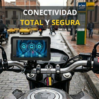 PANTALLA TÁCTIL INTELIGENTE PARA MOTO (CARPLAY & ANDROID AUTO) - IMPERMEABLE Y ANTIRROBO
