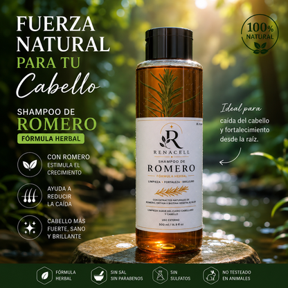 SHAMPOO DE ROMERO NATURAL RENACELL