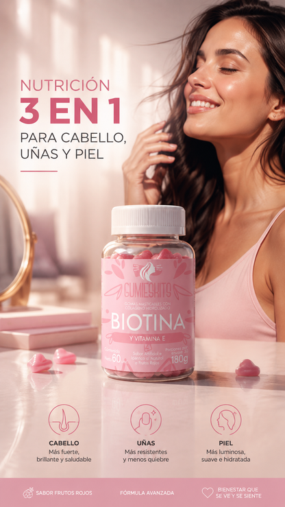 GOMAS DE BIOTINA