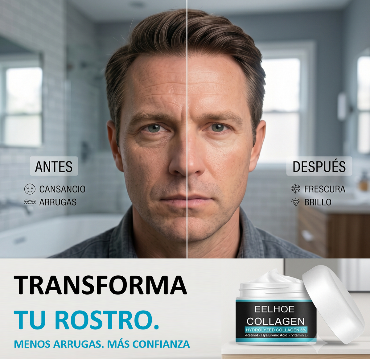 CREMA ANTIARRUGAS PARA HOMBRE EELHOE